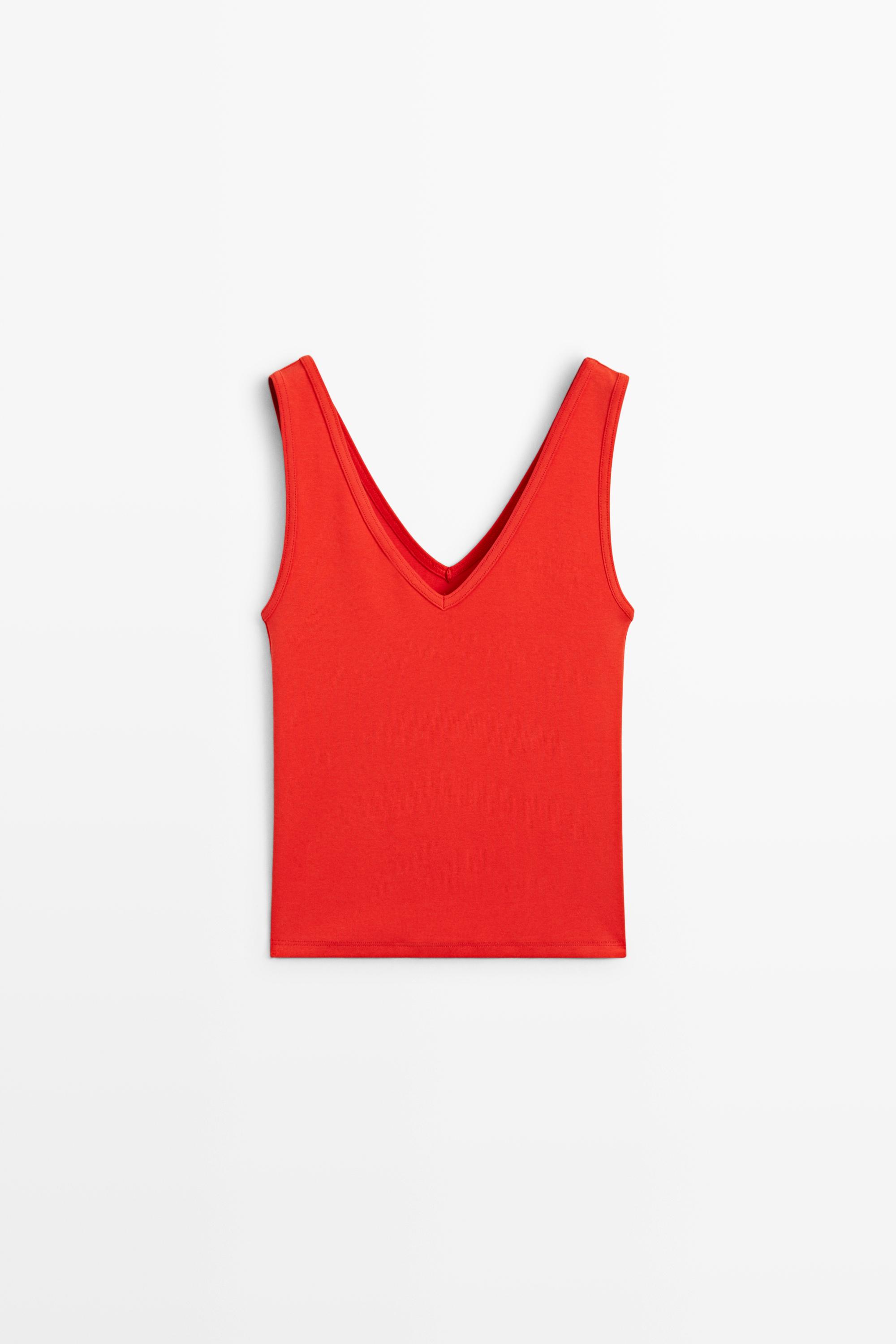 Cotton blend tank top