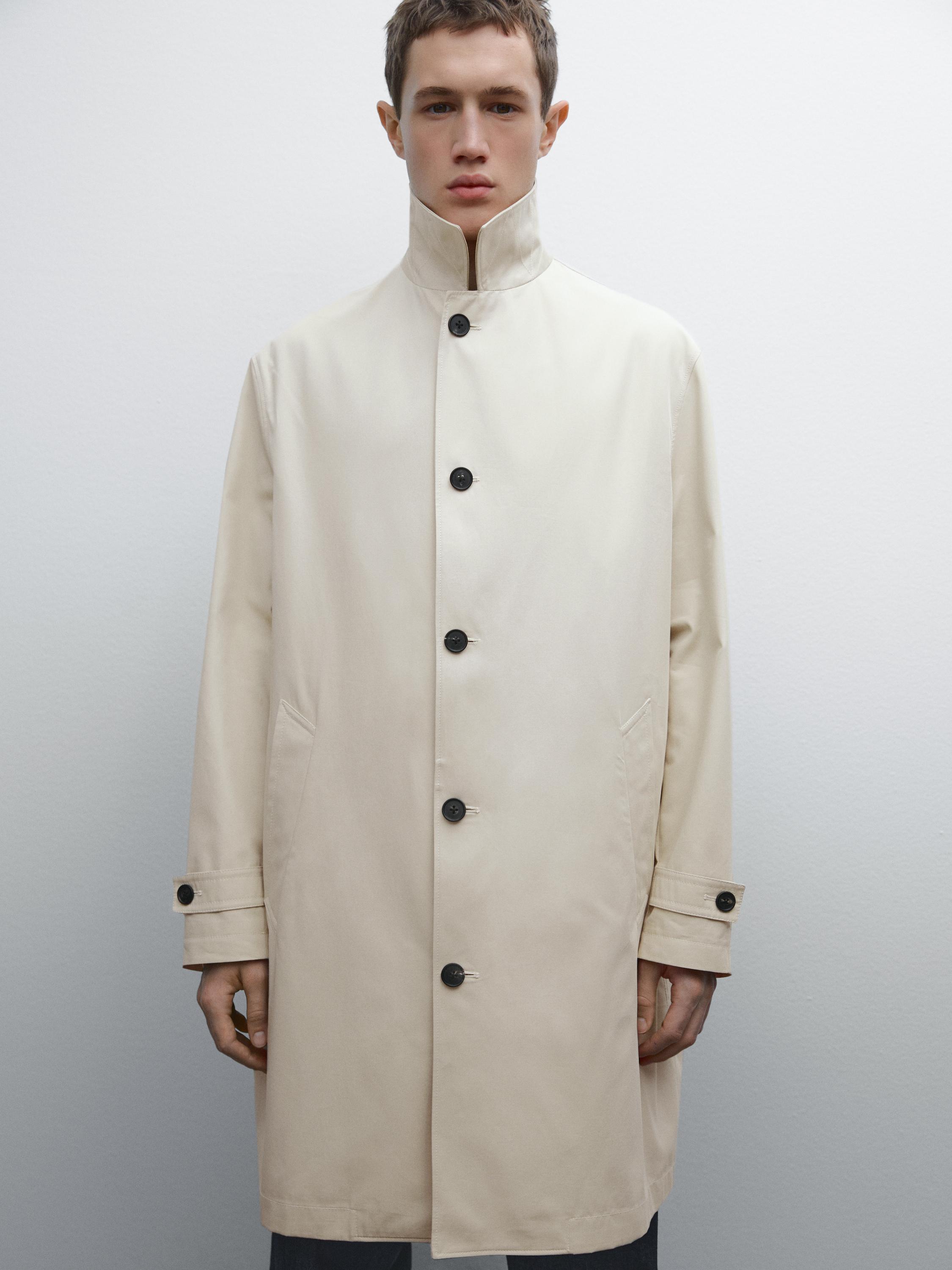 100% cotton trench coat