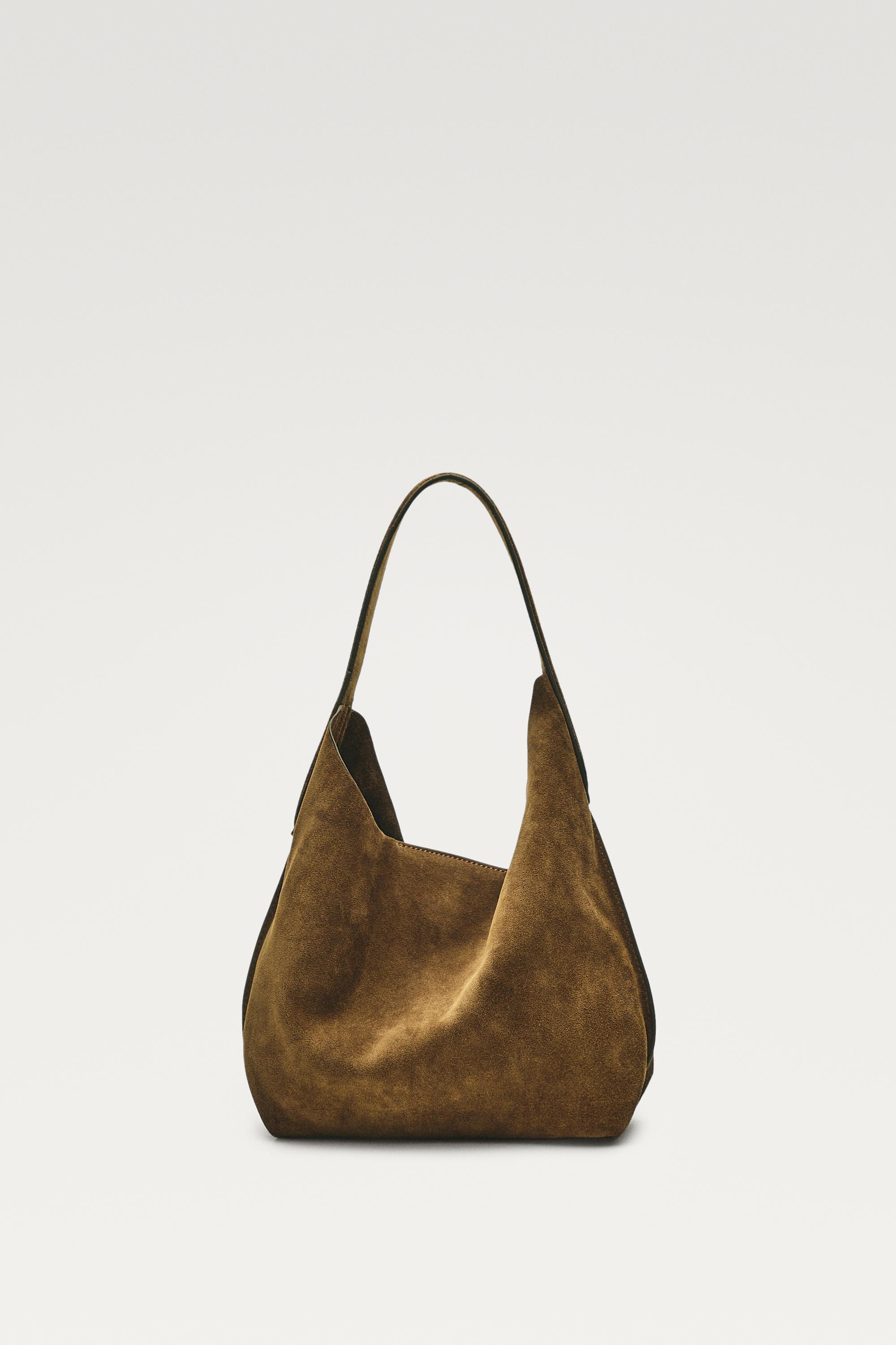 Split suede leather mini bag