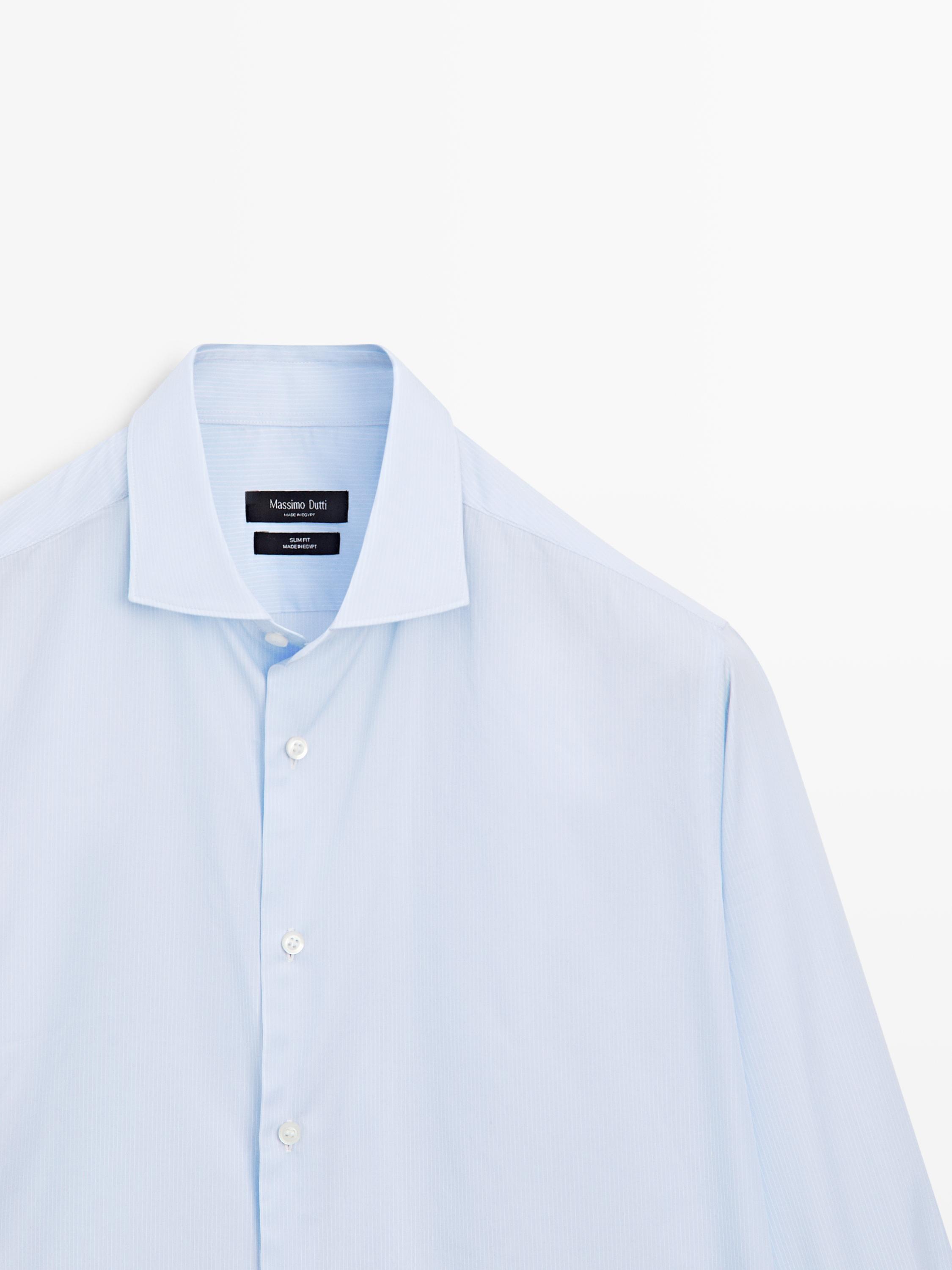 Slim fit 100% cotton shirt