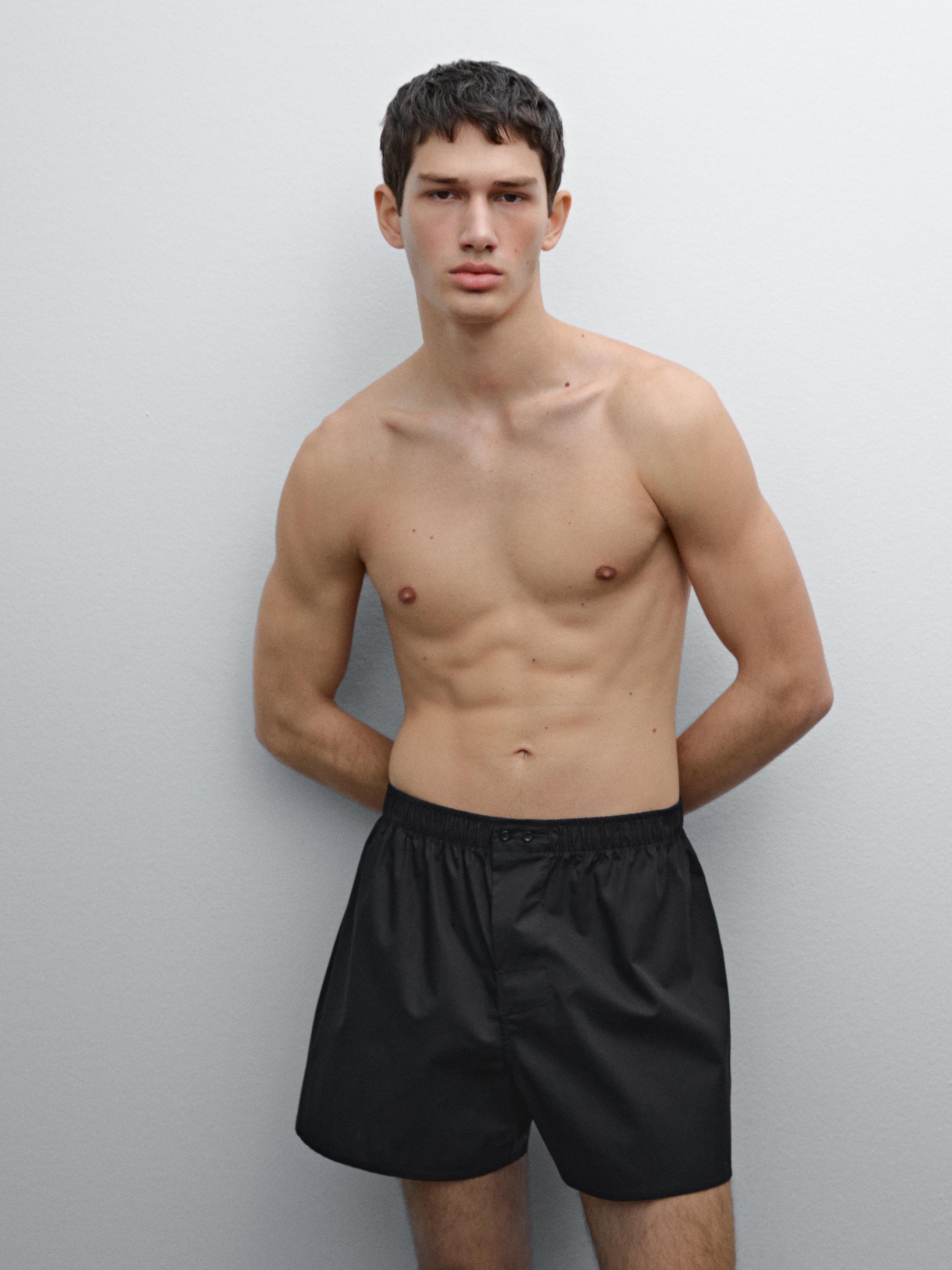 100% cotton poplin boxers