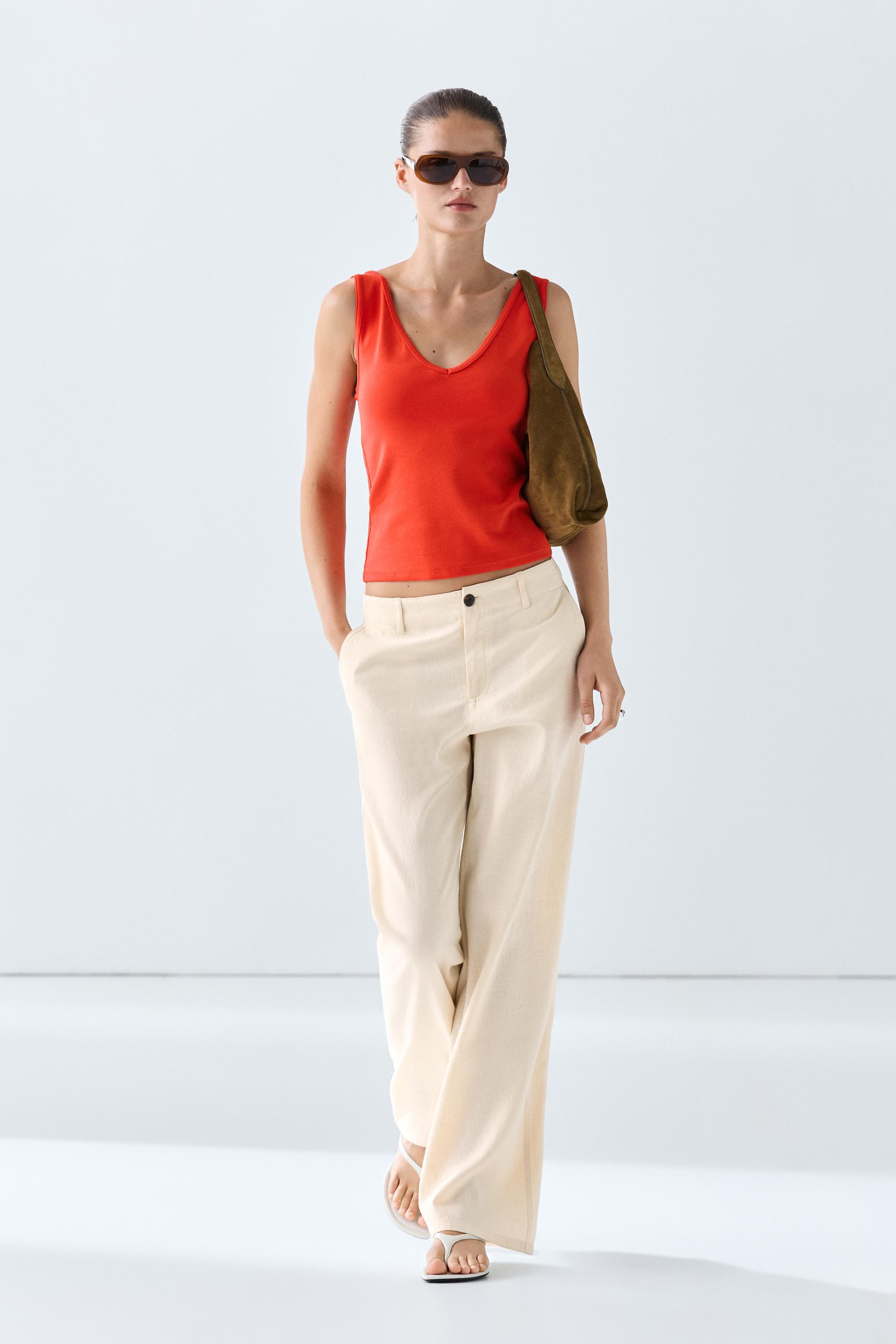 Cotton blend tank top