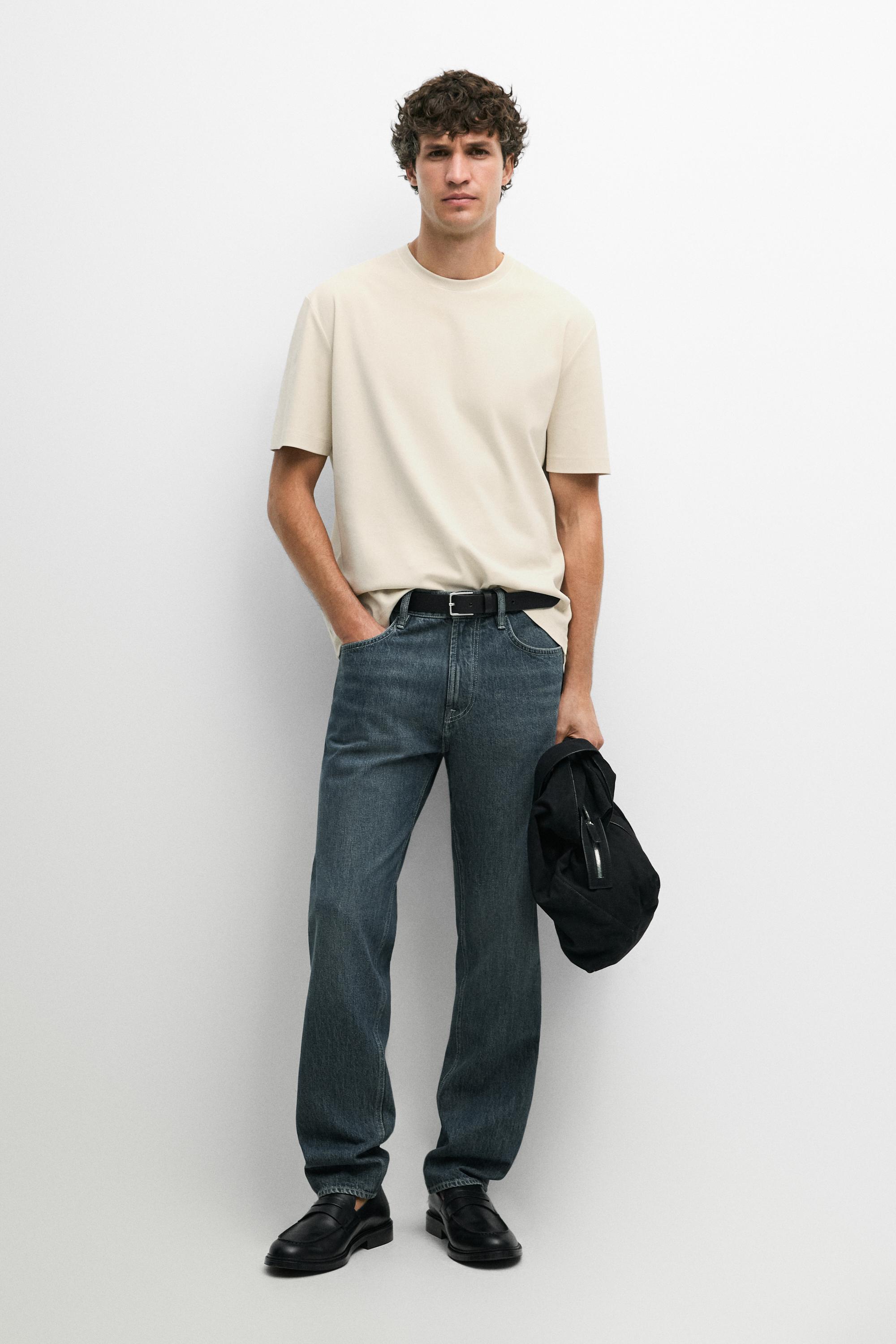 Contrast neck short sleeve T-shirt