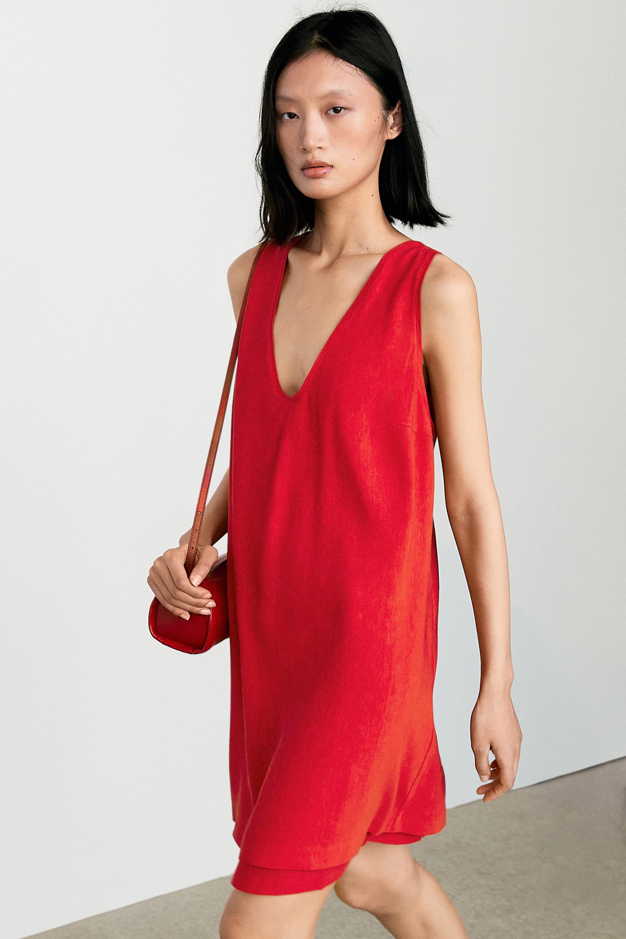 Double-layer mini dress
